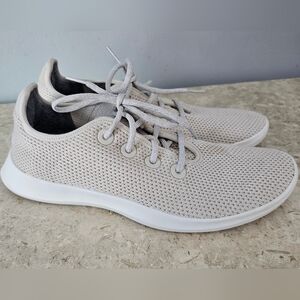 Allbirds Tree Runners Men's Size 9 Off White Cream Removable Insert Footbeds